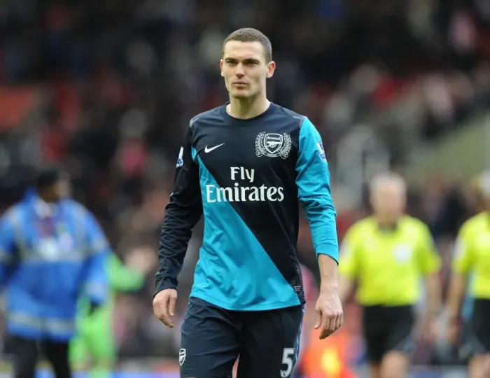 Framed Print : Thomas Vermaelen: Post-Match Reaction (Stoke City vs. Arsenal, 2011-12) Framed Print : Thomas Vermaelen: Post-Match Reaction (Stoke City vs. Arsenal, 2011-12)