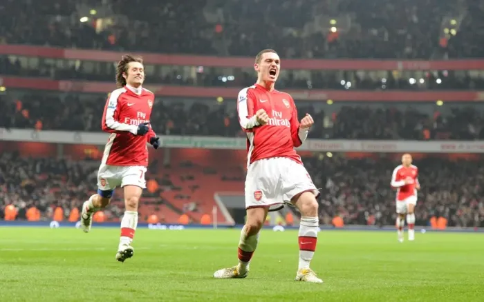Framed Print : Thomas Vermaelen and Tomas Rosicky: Arsenal's Unforgettable Goal Celebration vs. Bolton Wanderers (4-2), 2010 Framed Print : Thomas Vermaelen and Tomas Rosicky: Arsenal's Unforgettable Goal Celebration vs. Bolton Wanderers (4-2), 2010