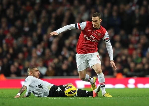 Thomas Vermaelen vs. Ashkan Dejagah: A Football Battle at Emirates Stadium (Arsenal vs. Fulham, 2012-13)