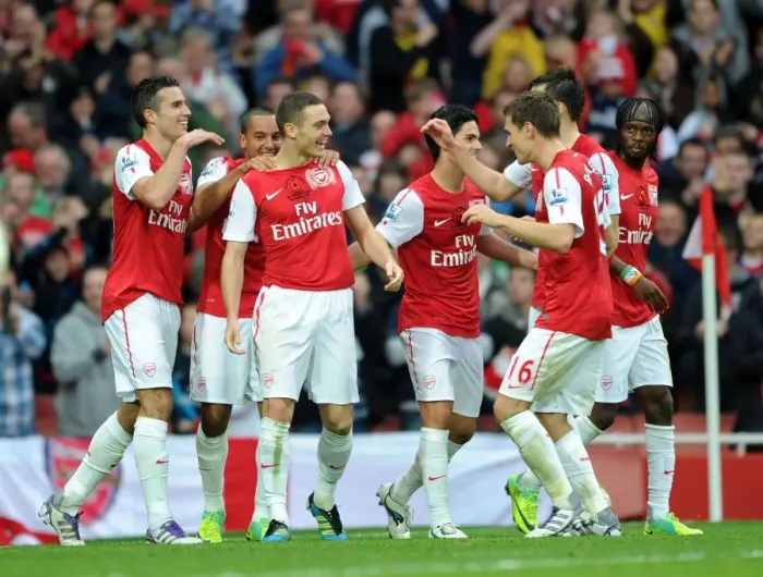 Framed Print : Thomas Vermaelen's Double: Arsenal's 3-0 Victory Over West Bromwich Albion in the Premier League