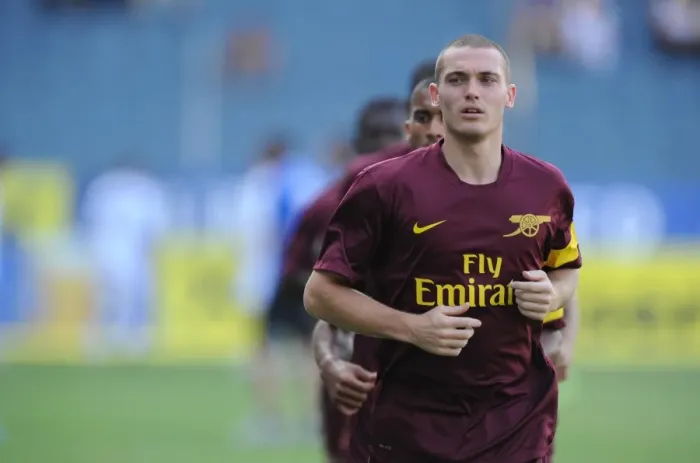 Framed Print : Thomas Vermaelen's Unforgettable Debut: Arsenal's 4-0 Rout of Sturm Graz, Austria 2010