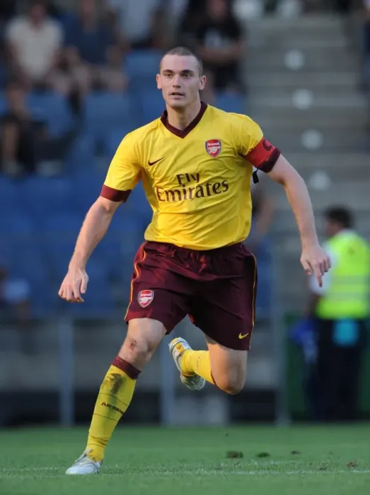 Framed Print : Thomas Vermaelen's Unforgettable Debut: Arsenal's 4-0 Victory Over Sturm Graz, Austria 2010
