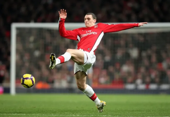 Framed Print : Thomas Vermaelen's Winning Goal: Arsenal 1-0 Liverpool, Barclays Premier League (2010)