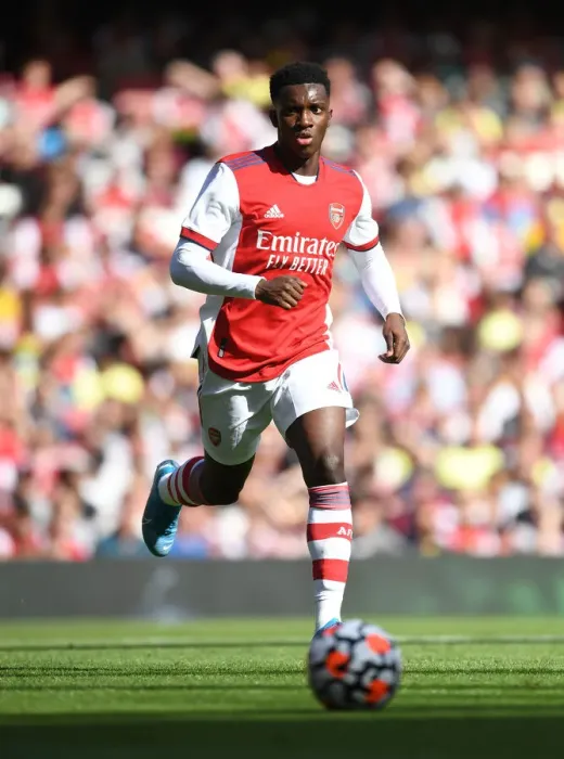 Framed Print : Thrilling Arsenal vs Chelsea Clash: Eddie Nketiah Shines at Emirates Stadium