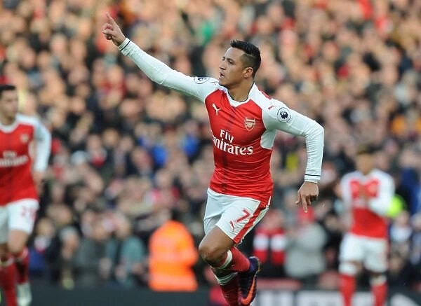 Thrilling Goal: Alexis Sanchez Scores for Arsenal vs AFC Bournemouth, Premier League 2016 / 17