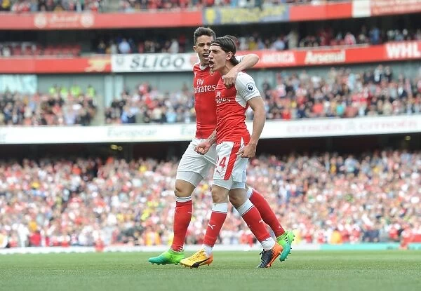 Thrilling Goal Celebration: Bellerin and Gabriel (Arsenal, 2016-17)