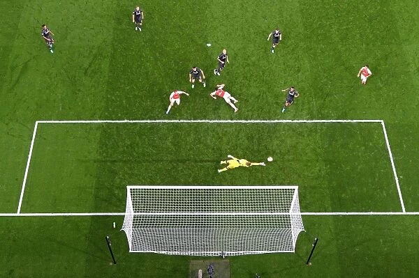Thwarted Goal: Olivier Giroud vs. Simon Mignolet - Arsenal vs. Liverpool, Premier League 2015 / 16