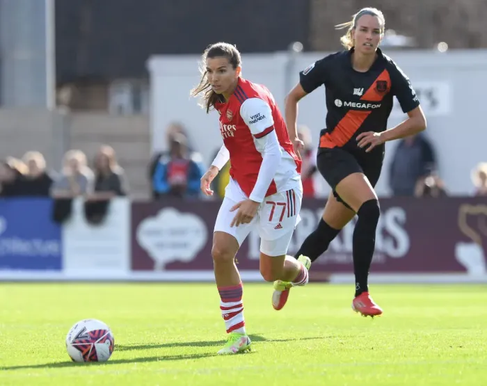 Framed Print : Tobin Heath's Brilliant Performance: Arsenal Women Triumph Over Everton in FA WSL Clash Framed Print : Tobin Heath's Brilliant Performance: Arsenal Women Triumph Over Everton in FA WSL Clash