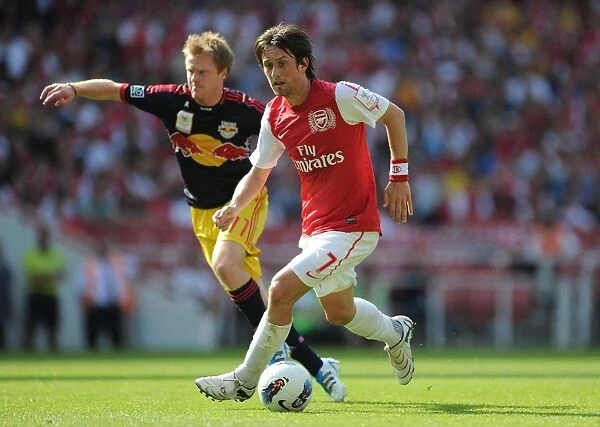 Tomas Rosicky in Action for Arsenal against New York Red Bulls - Emirates Cup 2011