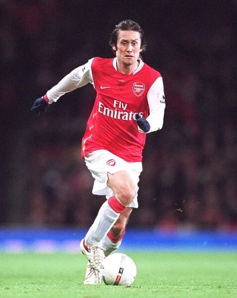 Tomas Rosicky in Action: Arsenal vs. Bolton Wanderers, FA Cup 4th Round, Emirates Stadium, 2007