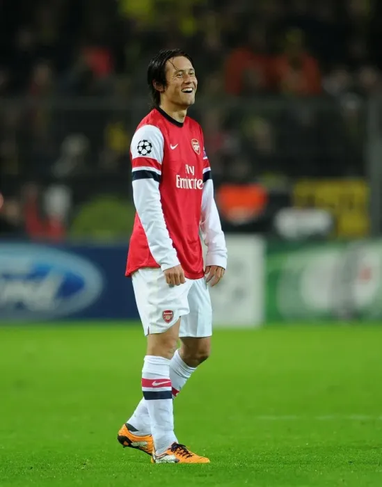 Framed Print : Tomas Rosicky: In Action Against Borussia Dortmund (2013-14 Champions League)