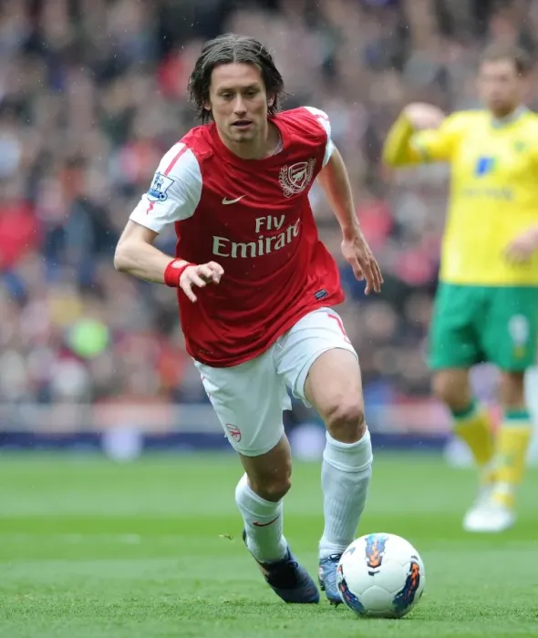Framed Print : Tomas Rosicky (Arsenal). Arsenal 3: 3 Norwich City. Barclays Premier League