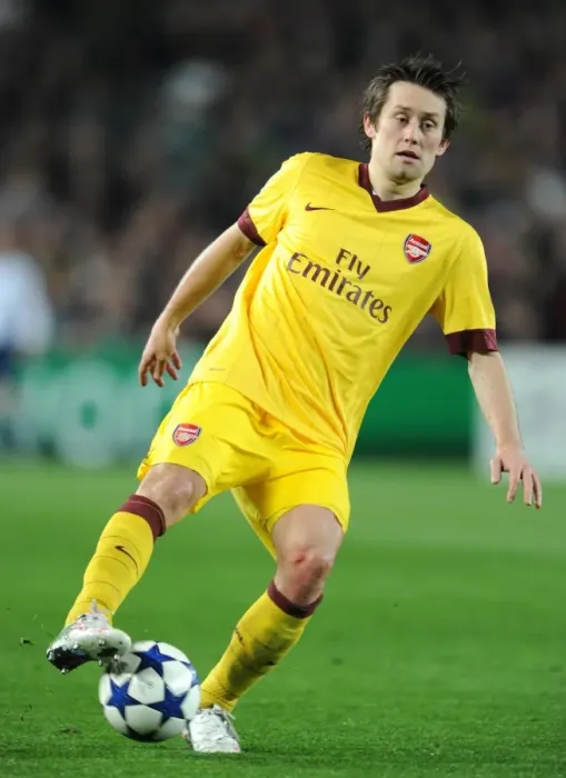 Framed Print : Tomas Rosicky (Arsenal). Barcelona 3: 1 Arsenal. UEFA Champions League. Last 16, 2nd leg