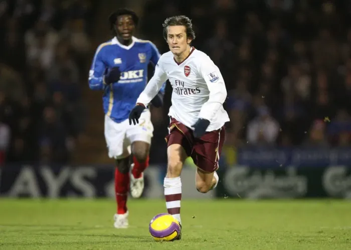 Framed Print : Tomas Rosicky (Arsenal) Portsmouth 0: 0 Arsenal