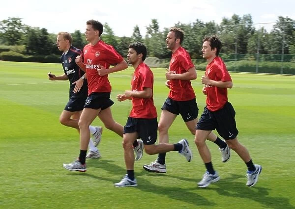 Tomas Rosicky, Manuel Almunia, Eduardo and Wojciech Szczesny (Arsenal)