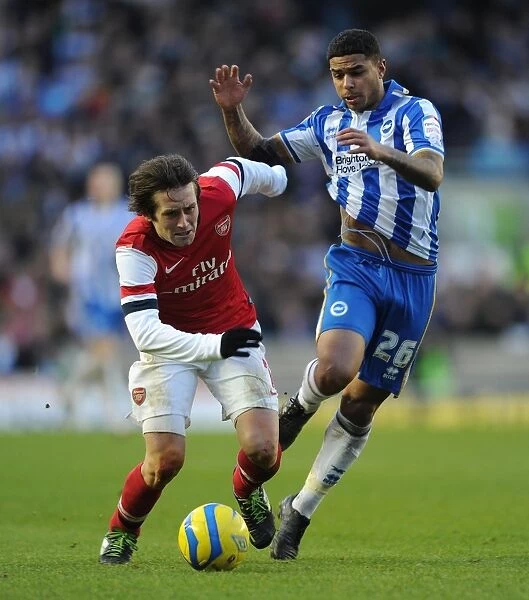 Tomas Rosicky Outmaneuvers Liam Bridcutt: FA Cup Battle