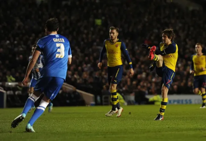 Framed Print : Tomas Rosicky Scores Third Goal: Arsenal Triumphs Over Brighton & Hove Albion in FA Cup Fourth Round Framed Print : Tomas Rosicky Scores Third Goal: Arsenal Triumphs Over Brighton & Hove Albion in FA Cup Fourth Round