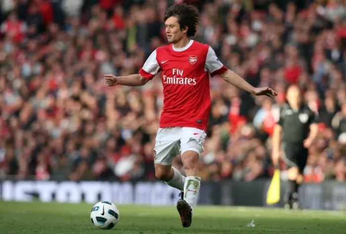 Framed Print : Tomas Rosicky's Brilliant Performance: Arsenal's 2-1 Victory Over Birmingham City in the Barclays Premier League (16 / 10 / 10)