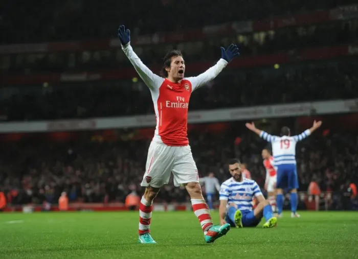 Framed Print : Tomas Rosicky's Strike: Arsenal's Second Goal vs. Queens Park Rangers (2014-15) Framed Print : Tomas Rosicky's Strike: Arsenal's Second Goal vs. Queens Park Rangers (2014-15)
