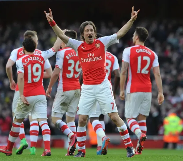 Framed Print : Tomas Rosicky's Stunner: Arsenal's Second Goal vs. Everton (2015) Framed Print : Tomas Rosicky's Stunner: Arsenal's Second Goal vs. Everton (2015)