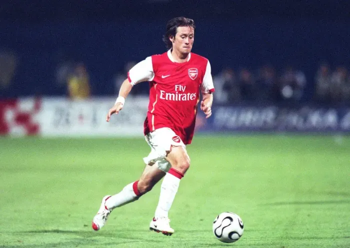 Framed Print : Tomas Rosicky's Unforgettable Night: Arsenal's 3-0 Thrashing of Dinamo Zagreb in the UEFA Champions League Qualifiers (August 2006)