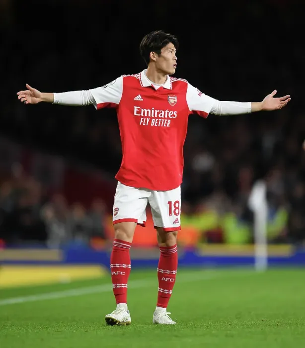 Framed Print : Tomiyasu's Standout Display: Arsenal's Premier League Victory over Newcastle United (January 2023)