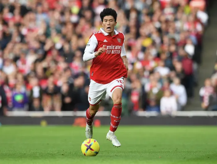 Framed Print : Tomiyasu's Star Turn: Arsenal's Victory Over Nottingham Forest in the Premier League Framed Print : Tomiyasu's Star Turn: Arsenal's Victory Over Nottingham Forest in the Premier League