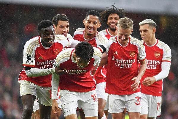 Tomiyasu's Stunner: Arsenal's Fifth Goal Secures Thrilling Victory Over Sheffield United (2023-24)