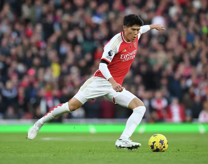 Framed Print : Tomiyasu's Unforgettable Display: Arsenal's Victory Against Burnley (2023-24) Framed Print : Tomiyasu's Unforgettable Display: Arsenal's Victory Against Burnley (2023-24)