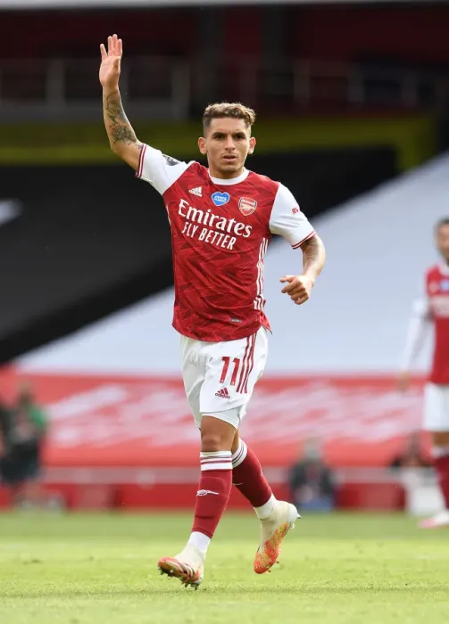 Framed Print : Torreira in Action: Arsenal vs. Watford, Premier League 2019-2020