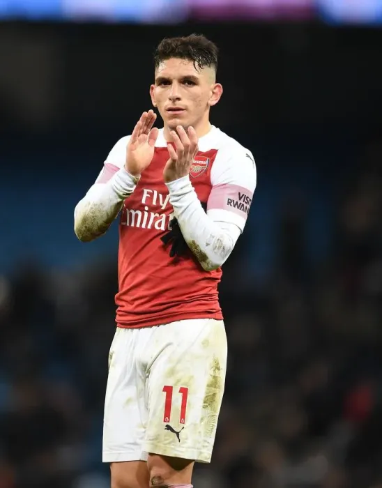 Framed Print : Torreira Applauds Arsenal Fans: Manchester City vs Arsenal, Premier League 2018-19