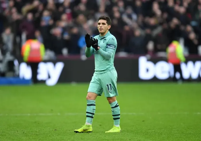 Framed Print : Torreira Applauds Arsenal Fans: West Ham United vs Arsenal FC, Premier League 2018-19 Framed Print : Torreira Applauds Arsenal Fans: West Ham United vs Arsenal FC, Premier League 2018-19