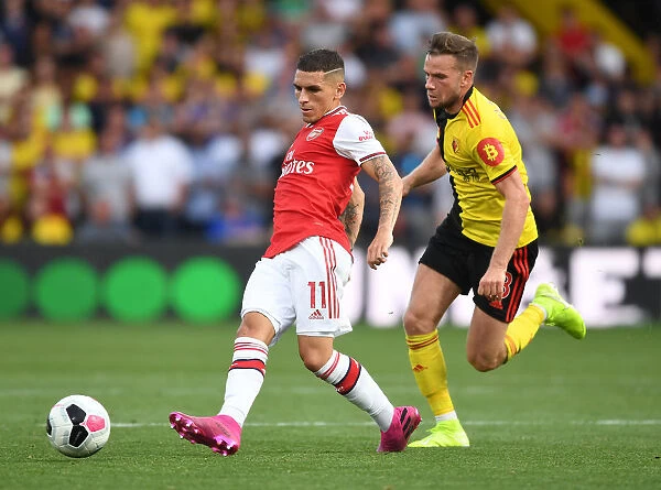 Torreira Tackles Past Cleverley: Watford vs Arsenal, Premier League 2019-20