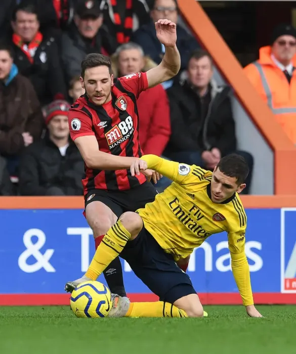 Framed Print : Torreira vs Gosling: Intense Battle in AFC Bournemouth vs Arsenal FC Premier League Clash Framed Print : Torreira vs Gosling: Intense Battle in AFC Bournemouth vs Arsenal FC Premier League Clash