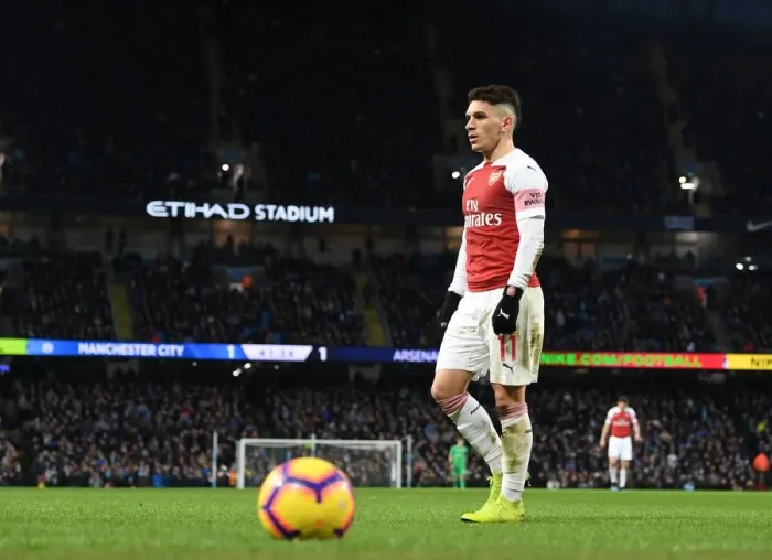 Framed Print : Torreira's Battle: Arsenal vs. Manchester City - Premier League 2018-19 Clash