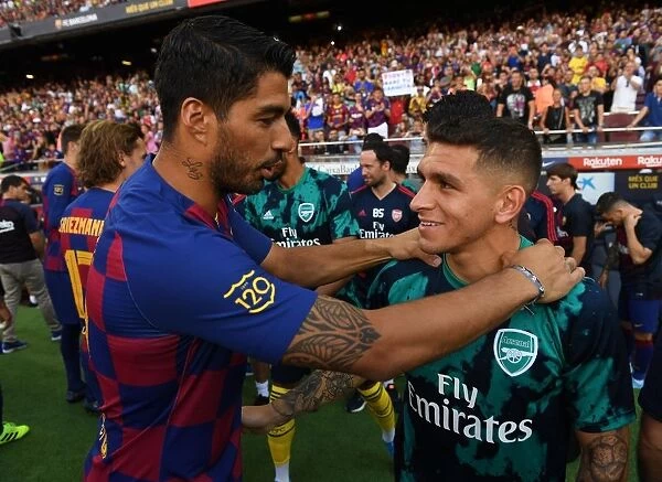 Torres and Suarez Meet Before FC Barcelona vs. Arsenal Pre-Season Clash, 2019