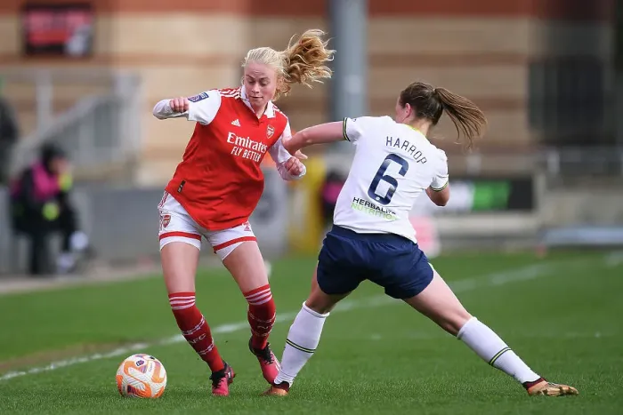 Framed Print : Tottenham Hotspur vs. Arsenal: Intense Battle in FA Women's Super League Framed Print : Tottenham Hotspur vs. Arsenal: Intense Battle in FA Women's Super League