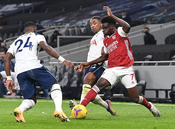 Tottenham vs Arsenal: Bukayo Saka Faces Off Against Bergwijn and Aurier in the Premier League