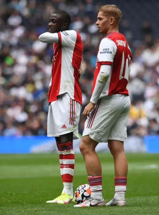 Framed Print : Tottenham vs Arsenal: The Mind Series Clash - Pepe and Smith Rowe Face Off Framed Print : Tottenham vs Arsenal: The Mind Series Clash - Pepe and Smith Rowe Face Off