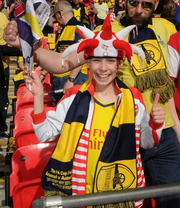 Framed Print : Triumphant Arsenal Fan at the FA Cup Final: Arsenal 4:0 Aston Villa, Wembley Stadium, 30 / 5 / 15 Framed Print : Triumphant Arsenal Fan at the FA Cup Final: Arsenal 4:0 Aston Villa, Wembley Stadium, 30 / 5 / 15
