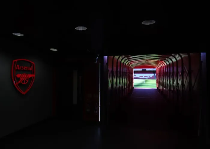Framed Print : The Tunnel at Emirates Stadium: Arsenal vs Aston Villa, Premier League 2021-22