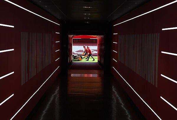 The Tunnel at Emirates Stadium: Arsenal vs Aston Villa, Premier League 2021-22