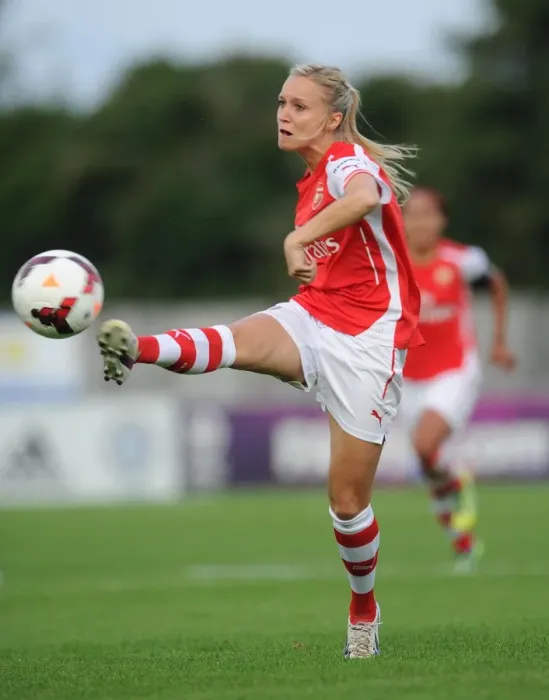 Framed Print : Turid Knaak: In Action during Chelsea Ladies vs. Arsenal Ladies WSL Match (2014)