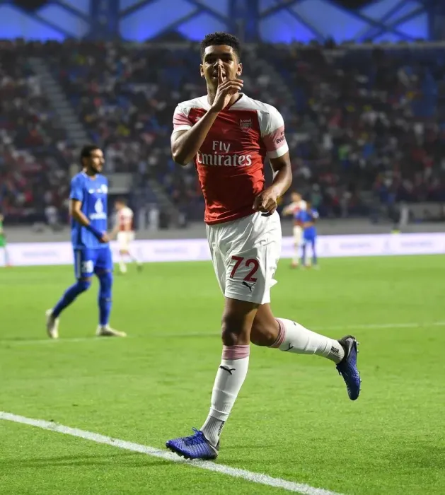 Framed Print : Tyreece John-Jules Scores Third Goal: Al-Nasr Dubai SC vs Arsenal Friendly, Dubai 2019 Framed Print : Tyreece John-Jules Scores Third Goal: Al-Nasr Dubai SC vs Arsenal Friendly, Dubai 2019