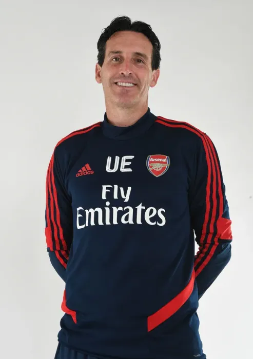 Framed Print : Unai Emery at Arsenal 2019-20 Photocall