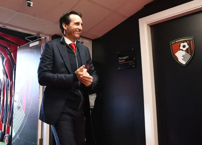 Framed Print : Unai Emery: Arsenal FC at AFC Bournemouth, Premier League 2018-19