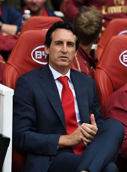 Unai Emery: Arsenal FC Head Coach before Arsenal vs Manchester City, Premier League 2018-19
