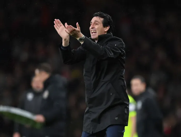Framed Print : Unai Emery: Arsenal Tactics in Action vs. Huddersfield Town, Premier League 2018-19