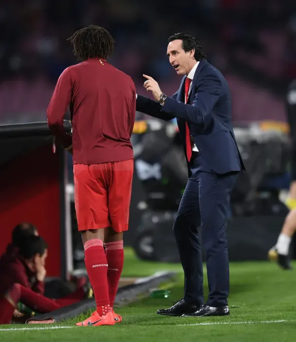 Framed Print : Unai Emery Coaches Arsenal Against Napoli in Europa League Quarterfinals Framed Print : Unai Emery Coaches Arsenal Against Napoli in Europa League Quarterfinals