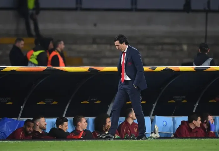 Framed Print : Unai Emery Faces Napoli in Europa League Quarterfinals, 2018-19